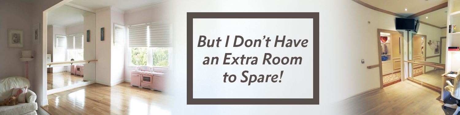 How to create a small at home dance studio within another room